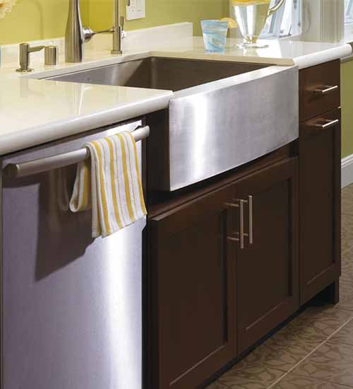 Plainfield Farm Sink and cabinet Cherry with Truffle Stain